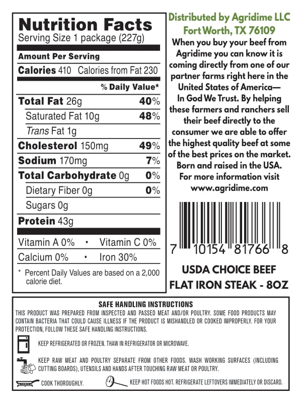 Grain Fed Flat Iron Steak - Image 5
