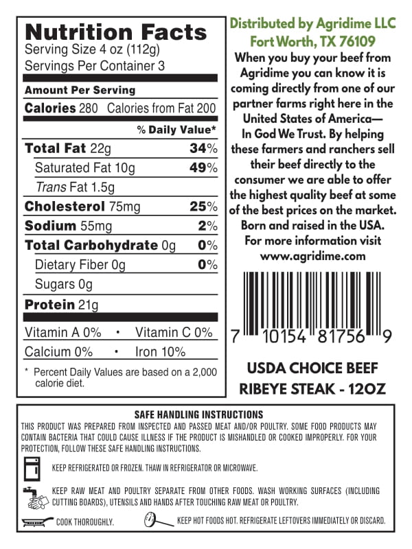 Grain Fed Ribeye Steak - Image 4